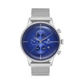 Daniel Klein DK.1.12606-4 - Horloge - Analoog - Mannen - Heren - Milanese band - Rond - Zilverkleurig - Blauw