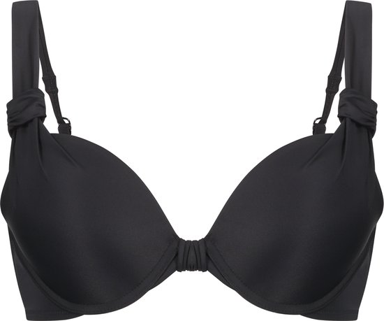 Hunkemöller Dames Badmode Voorgevormde beugel Luxe bikinitop - Zwart - Maat 65H
