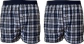 Embrator mannen Boxershorts 2-stuks geruit maat 3XL