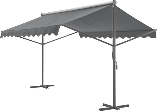 Store autoportant Selenizza 4x3x2,6m gris foncé