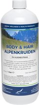 Body & Hair Alpenkruiden - 1 liter - 2 in 1 voor lichaam en haar.