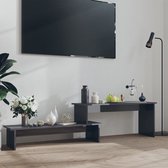 Tv-meubel 180x30x43 cm spaanplaat hoogglans grijs