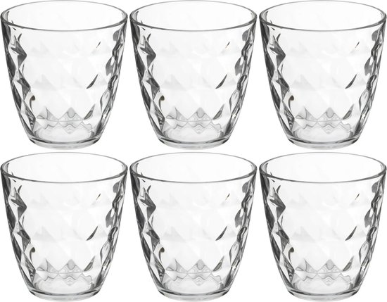 Set van 12x stuks water/sap glazen Fabi 250 ml van glas - Drinkglazen - Waterglazen