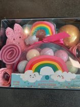 geschenk set kinderen - bad set bruisballen - bad parels - zeeproosjes - rainbow