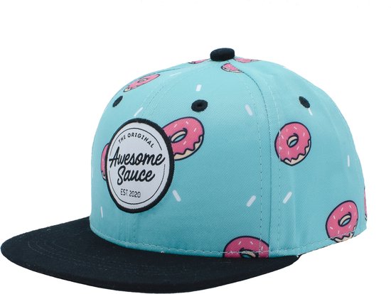 Awesome Sauce - Pink Glazed Donuts - 48cm - Kinderpet Peuters - Pet - Snapback