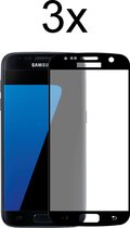 Samsung S7 Screenprotector - Beschermglas Samsung galaxy S7 Screen Protector Glas - Full Cover - 3 stuks