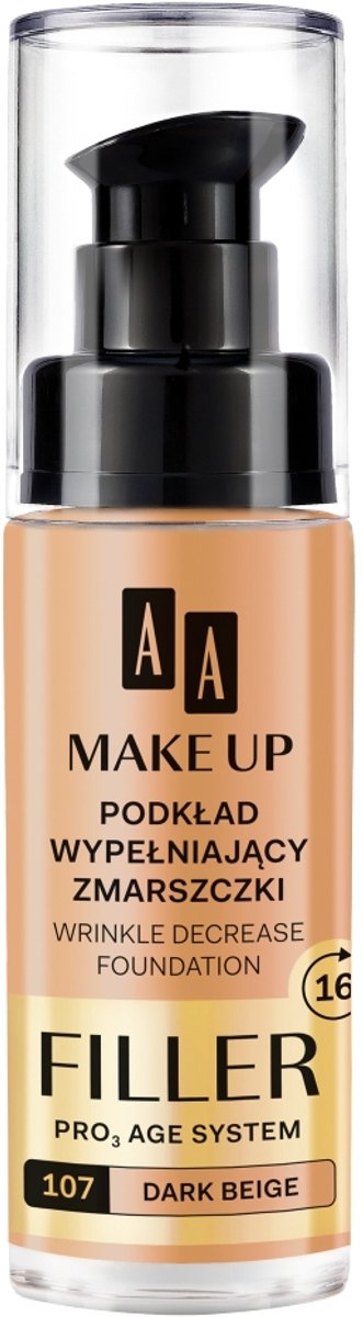 Make Up Filler Rimpelverlagende Foundation Pro Age System 107 Donker Beige 30ml