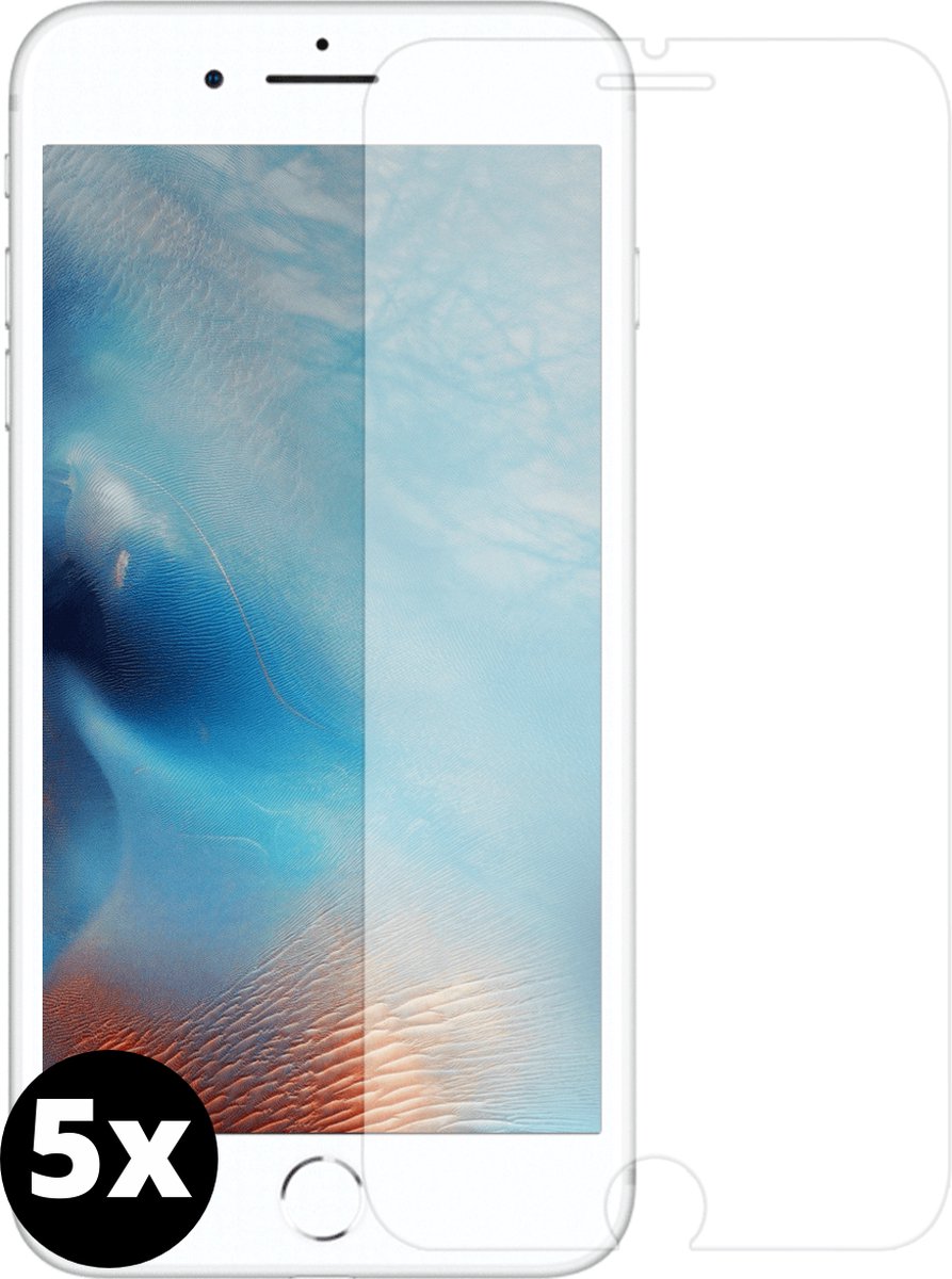 Fooniq Screenprotector Transparant 5x - Geschikt Voor Apple iPhone 6/6S/7/8 Plus