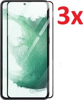 Full Cover 3D Edge Tempered Glass Screen Protector Geschikt Voor Samsung Galaxy S22 5G Screenprotector Ultradun Gehard Glas - Optimale Display Bescherming - Volledige Dekking Scher