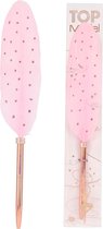 TOPModel Veer Pen Felroze met Glitter