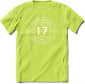 17th Happy Birthday T-shirt | Vintage 2005 Aged to Perfection | 17 jaar verjaardag cadeau | Grappig feest shirt Heren – Dames – Unisex kleding | - Groen - S