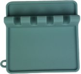 Afdruip lap voor schoteltjes - Turquoise - Siliconen - 14 x 14 cm - Druiprek - Afdruipen - Afwas