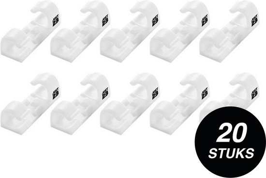 100 Stuks Kabelclips Zelfklevend Transparant, Draadclips Mini, Kabel