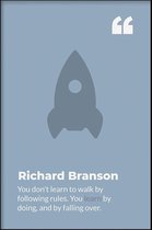 Walljar - Richard Branson - Muurdecoratie - Poster met lijst