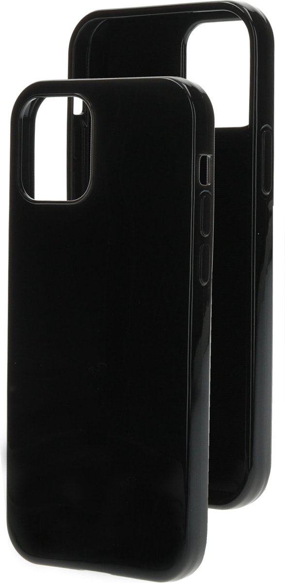 Apple iPhone 12 Hoesje - Mobiparts - Classic Serie - TPU Backcover - Zwart - Hoesje Geschikt Voor Apple iPhone 12