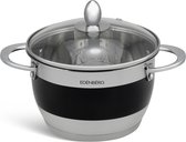 Edënbërg Classic Line - Kookpan met Deksel - RVS - Ø 18 cm