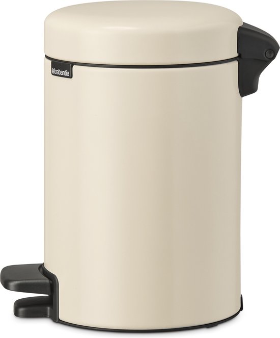Brabantia NewIcon Prullenbak - 3 liter - Badkamer - Soft Beige