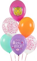 Partydeco - Partydeco ballonnen - You Rock mix (50 stuks)