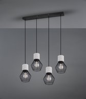 Industriële Hanglamp  Jamiro - Metaal - Zwart