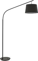 Ideal Lux Daddy - Vloerlamp  Modern - Zwart - H:197cm - E27 - Voor Binnen - Metaal - Vloerlampen  - Staande lamp - Staande lampen - Woonkamer - Slaapkamer