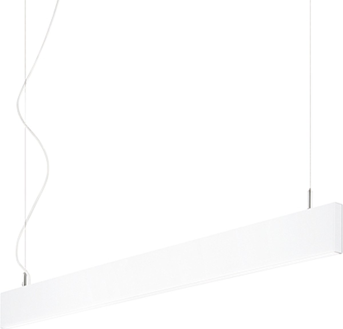 Ideal Lux - Linus - Hanglamp - Aluminium - LED - Wit - Voor binnen - Lampen - Woonkamer - Eetkamer - Keuken