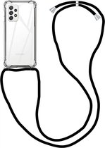 Samsung A53 Hoesje - Samsung Galaxy A53 hoesje met koord transparant shock proof case