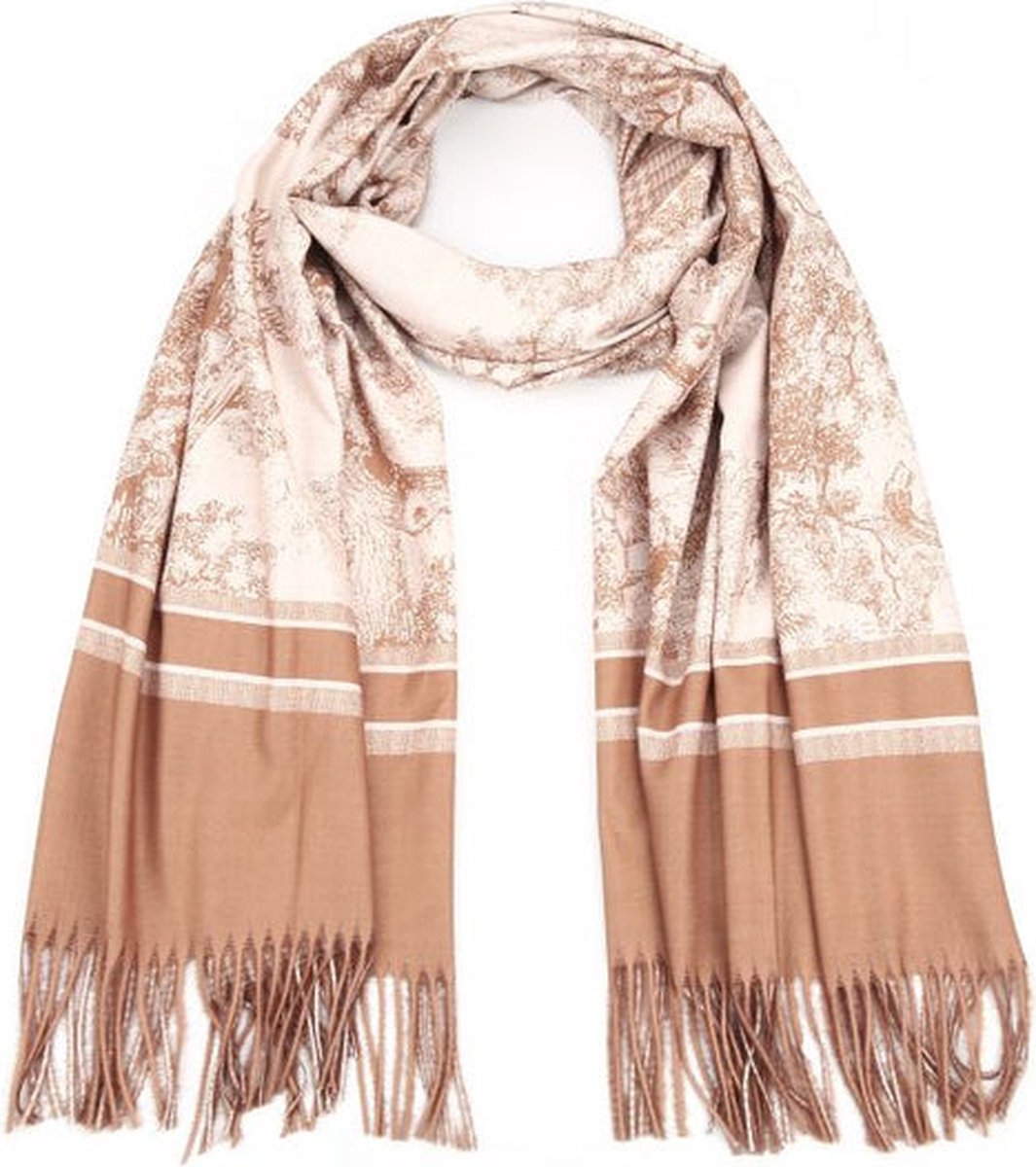 Bijoutheek Sjaal (Fashion) Lente in beweging Khaki SH69093