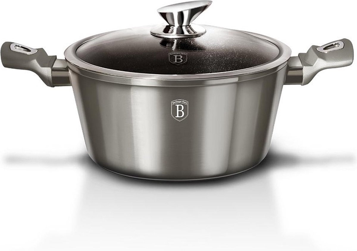Berlinger Haus Braadpan Carbon Pro 6,1 Liter Aluminium Grijs
