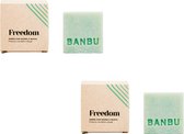 Banbu Soap bar Exfoliatie  - Douchemiddel  - Release - 2 x 100 gr - Zero Waste