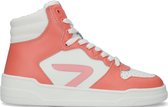 HUB Court-z High Sneakers - Leren Sneaker - Dames - Roze - Maat 40