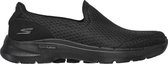 Skechers Go Walk 6 - Motley Heren Instappers - Zwart - Maat 40