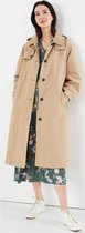 Beige lange regenjas / trenchcoat Fernhall van Joules XL