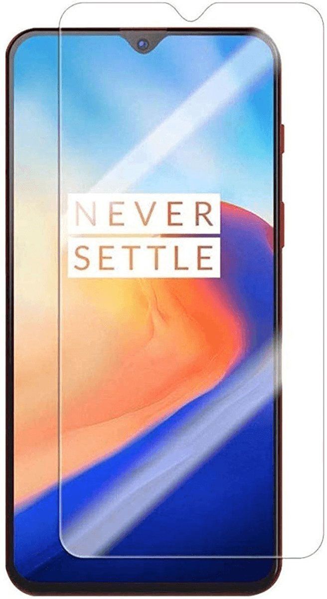 NuGlas Screenprotector Geschikt Voor OnePlus 6 Tempered Glass bescherming 2.5D