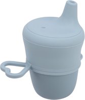 Siliconen Baby Drinkbeker - BPA Vrij - Sippy Cup - Kinderbeker - Bekertje Voor Zuigeling - Beker - Kindvriendelijk & Veilig - Blauw