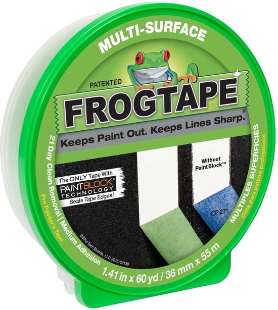 Frogtape Multi-Surface schilderstape - 24 mm x 41,1 m - Afplaktape - tape - Frogtape