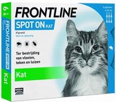 Frontline Spot-On Anti vlooienmiddel Kat - 6 pipetten