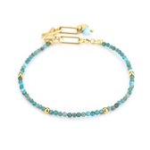 Michelle Bijoux armband natuursteen  Blue