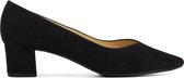 Peter Kaiser Dames Pumps / Damesschoenen - Suède - Blokhak hoogte 4 cm - 41111 - Zwart - Maat 41.5