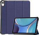 Mobigear Tablethoes geschikt voor Apple iPad Mini 6 (2021) Hoes | Mobigear Tri-Fold Bookcase - Donkerblauw