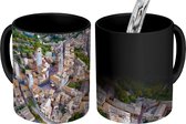Magische Mok - Foto op Warmte Mok - Zonsopgang over de Toscaanse ommuurde stad in Italië - 350 ML - Uitdeelcadeautjes