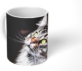 Mok - Een grijze Maine Coon kat - 350 ML - Beker - Uitdeelcadeautjes