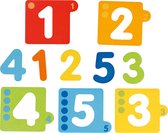 Puzzle : NUMÉROS 12,7 x 11 x 2,4 cm, 10 pièces, 5 étages, bois, 2+