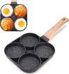 ✅Newlusive®️ Pancake Pan - Omelette Pan - Poêle à oeufs - Revêtement anti-adhésif - crêpière - Convient à toutes les sources de chaleur - poêles à induction
