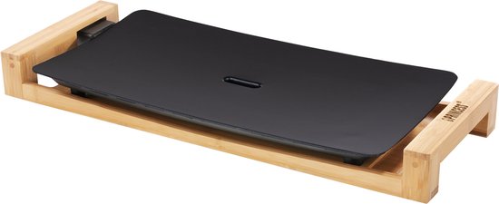 Princess Table Chef Pure Black 103026 - Gourmet - Grill & Bakplaat - 50x25 cm - Regelbare thermostaat - 2 meter snoer - 2200 Watt - Bamboe — afbeelding 5