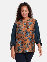 SAMOON Dames Blouseachtig shirt met sierstrik