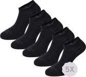 Healthy Seas Socks - 5-pack Duurzame Sneakersokken - Zwart - Nase - Maat 36 - 40