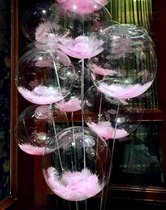 Gender reveal - baby - meisje - ballonnen - geboorte - babyshower - transparant 5 stuks