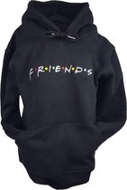 "Friends" Hoodie | Maat 176 | Trui Met Capuchon/Kap | Sweater | Zwart