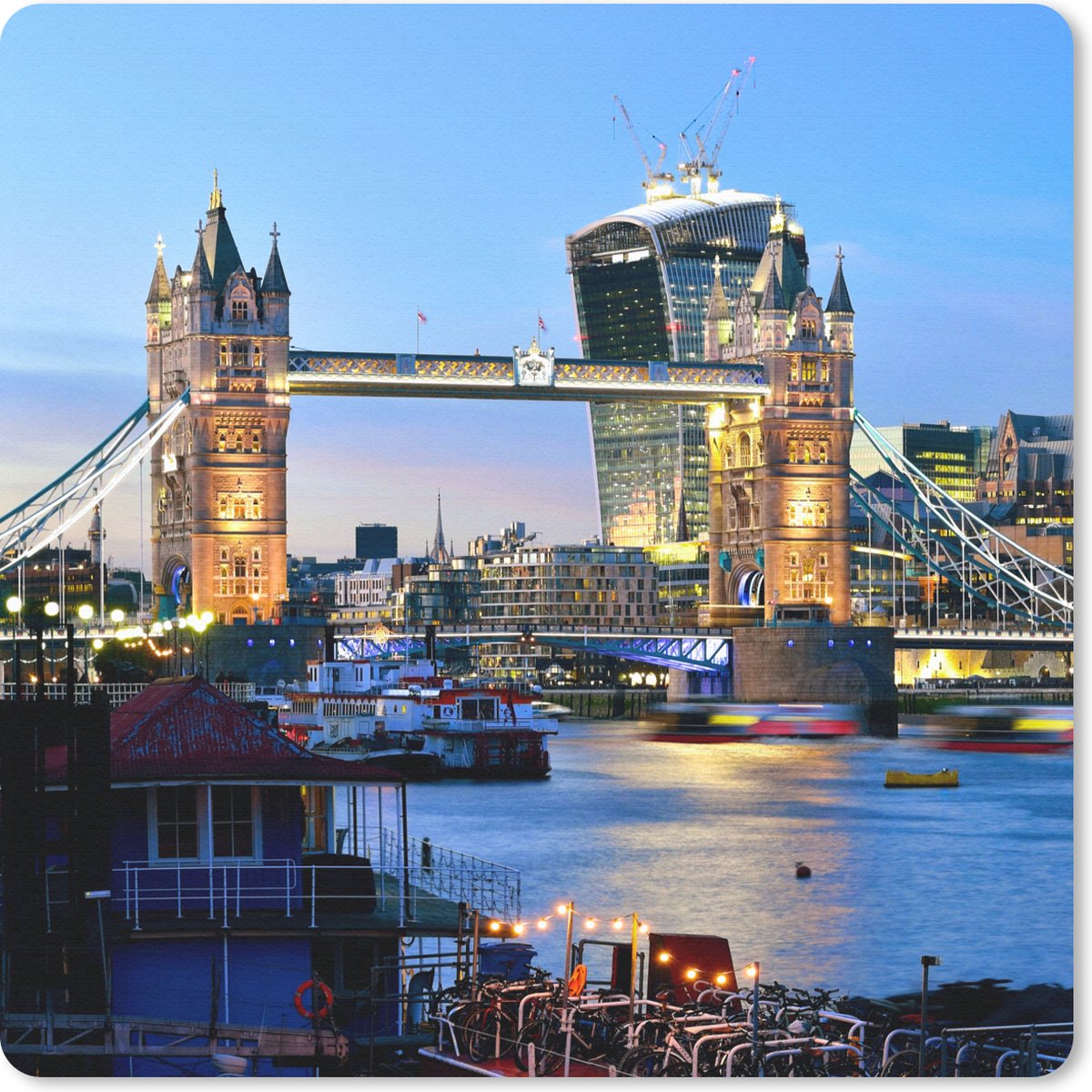 Muismat 30x30 cm - Mousepad Tower Bridge - Londen - Engeland - Muismatten