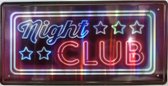 Wandbord - Night Club - Neo Effect - 30 x 15 cm